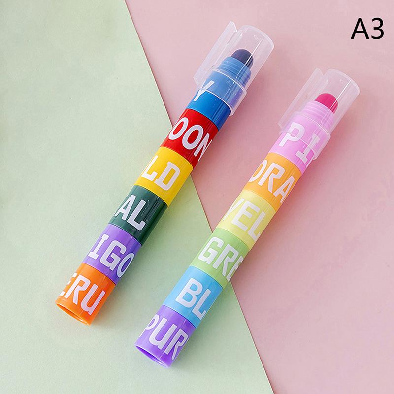 6 Colors Splice Mini Highlighters Vintage Candy Colors Gel Highlighters Gel