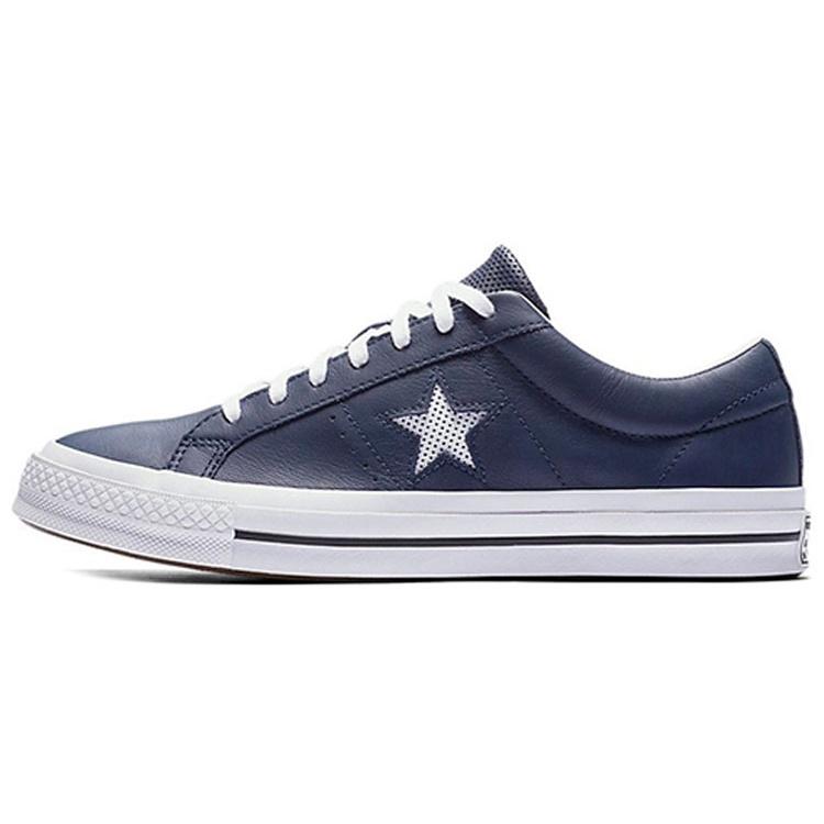 Converse One Star Perforated Leather Low Top Navy Men s 158463C EU 35