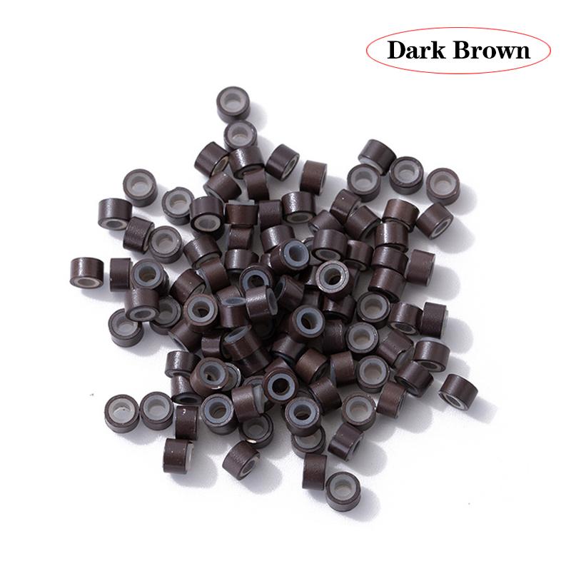 

Nunify 300Pcs Hair Extentions Micro Rings Links Beads Silicone Lined Beads For Human Hair Extensions Multi-Colored Hair Rings