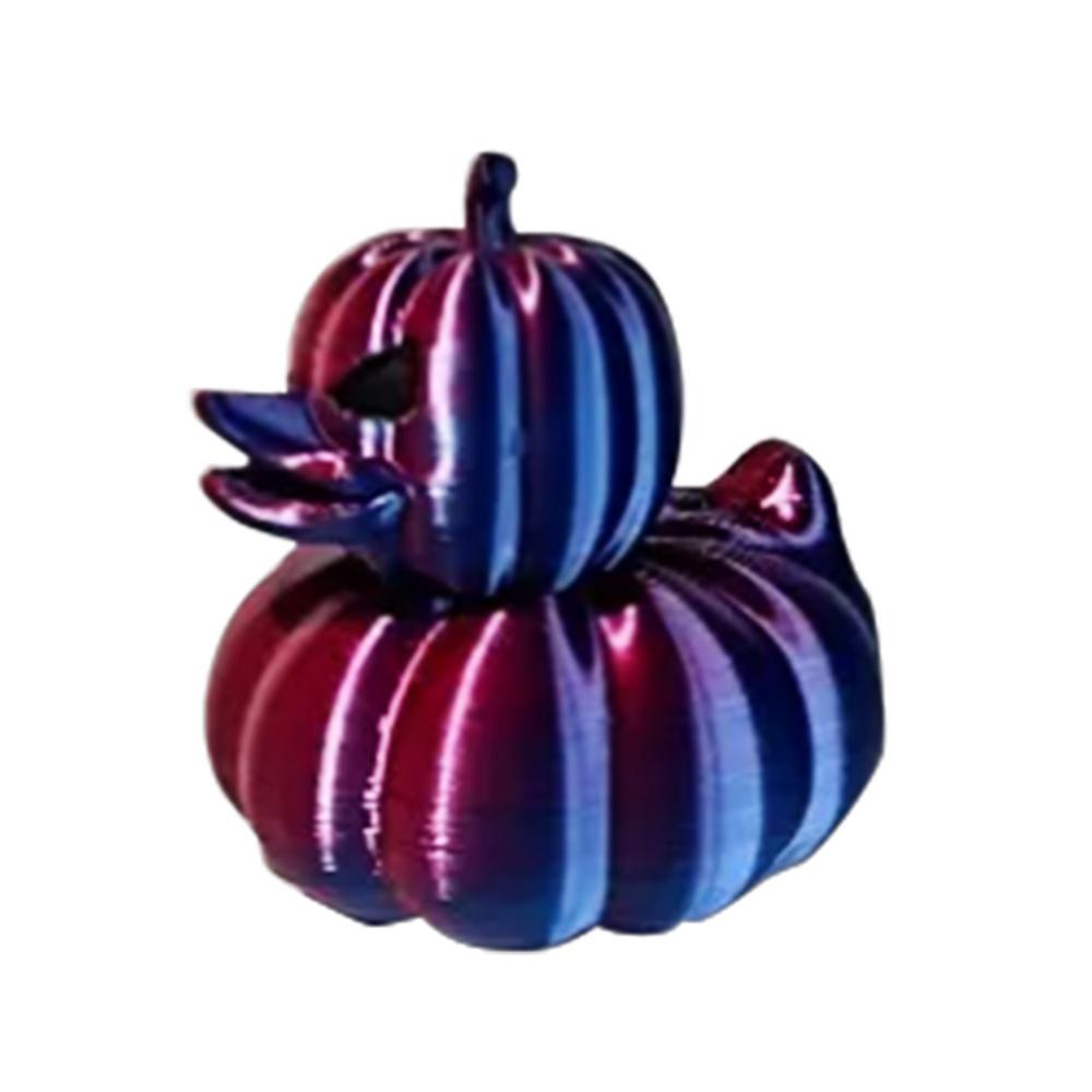 3D Printed Pumpkin Figurines 3D Printed Bedroom Atmosphere Decoration Halloween Ducks Halloween Pumpkin Duck Decorations
