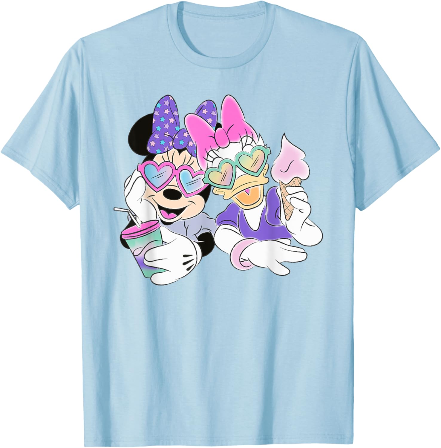 New Disney - Minnie Mouse and Daisy Fashion Casual T-Shirt S-4XL Four Seasons M