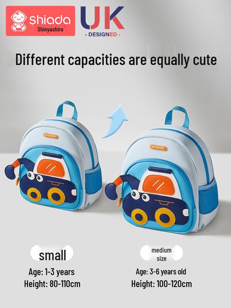 Lightweight Cartoon Kindergarten Backpack: Cute Large-Capacity, Anti-Lost Design for Boys and Girls