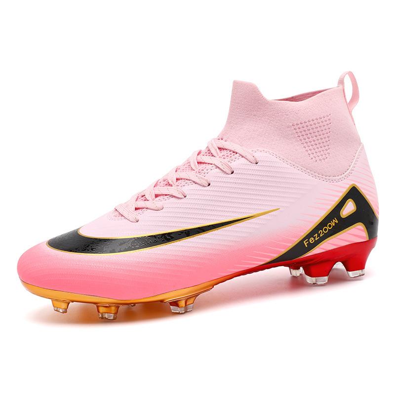 Gold-Plated World Cup Thorn 15 Soccer Shoes Male Teen Student Ag Spike Ping Training Shoes Sneakers