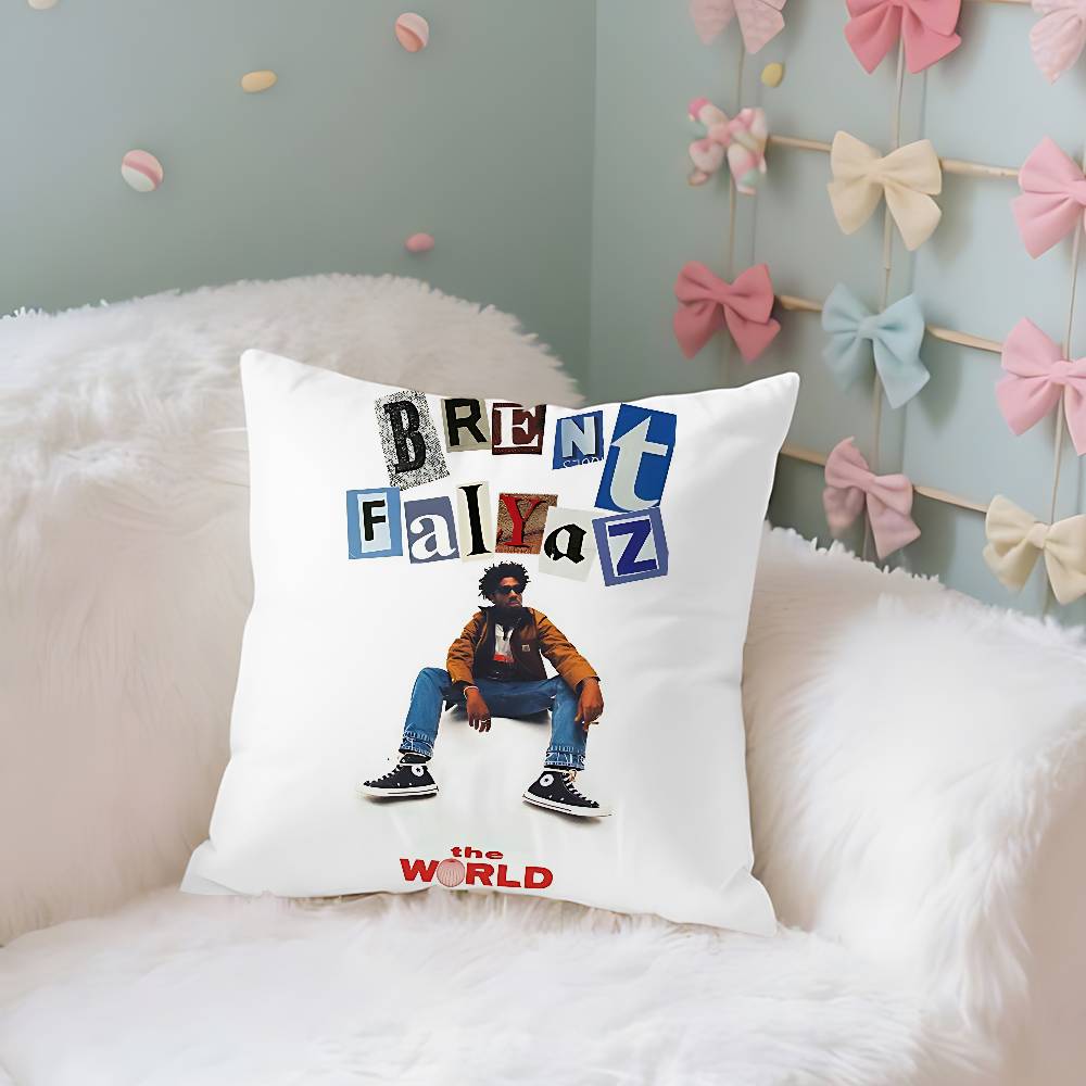 Brent Faiyaz Singer Case Plush Fabric Soft Pillowcase Double Sided Print Cushion Cover Household Gifts