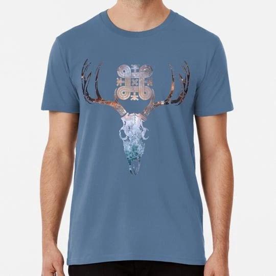 Sisu Череп оленя Финский Suomi Финляндия Hannunvaakuna S-5XL Сделано в США Футболка M