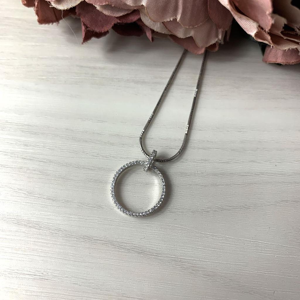 Silver Pendant with Cubic Zirkonia (1978023)