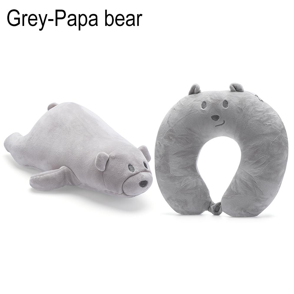 Changable Cervical Cartoon Protection Neck U Shaped Travel Pillow Penguin Whale Fluffy Pillows