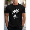 European Sizes Palm Tree Mens TShirt Comfortable Crew Neck Casual ShortSleeves Soft Breathable Top Menswear Tshirt Summer