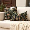 Soft Retro Floral Jacquard Cushion Cover - Without Pillow Insert