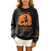 Kids Halloween Long Sleeve Printed Hoodie Casual Pullover Sweatshirt for Boys Girls