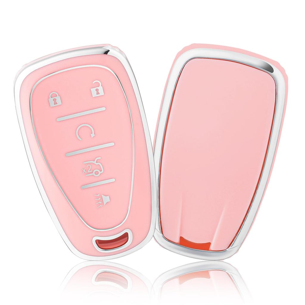5 Buttons TPU Car Key Case Cover Fob For Chevrolet 2017-2019 Chevy Malibu Camaro Cruze Traverse Sonic Volt Bolt Equinox Protecto