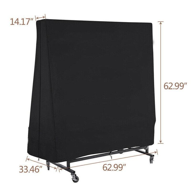 

For Ping Pong Outdoor Table Dust Covers Protector 210D Heavy Duty Waterproof UV Resistant Tennis PingPong Table Storage Cover 36x85x160CM