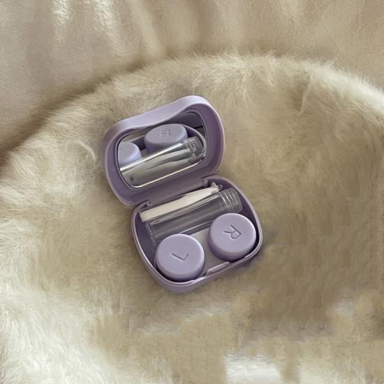 Weiß, rosa, gelb, für Brillen, Kosmetik, Kontaktlinsen, Box, Kontaktlinsen-Etui für Augen, Reiseset, Halter, Behälter, Reisezubehör