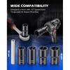 Orion Motor Tech Twist Socket Tool Set, 1/2" Drive 5pc Nut and Bolt Extractor Set, Rounded Bolt & Stripped Lug Nut Remover Tool Kit