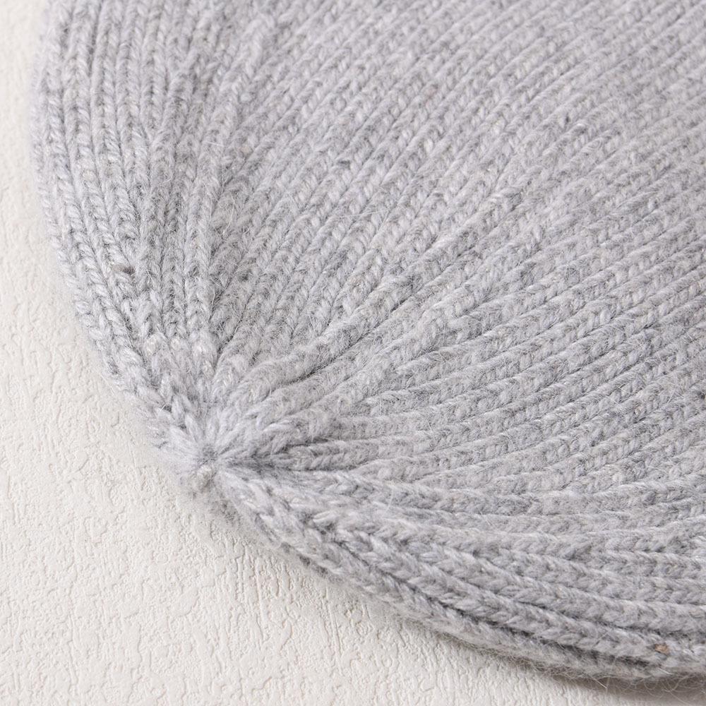Large children's hat rabbit velvet classic striped knitted hat autumn and winter soft cute outdoor wool hat to keep warm