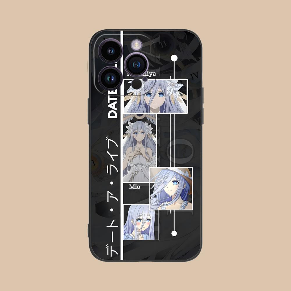 Date a Live Mio Takamiya Phone Case for iPhone 17 16 15 14 13 12 11 X XR XS 8 7 Air Pro Max Plus Mini Colorful Cover Cover
