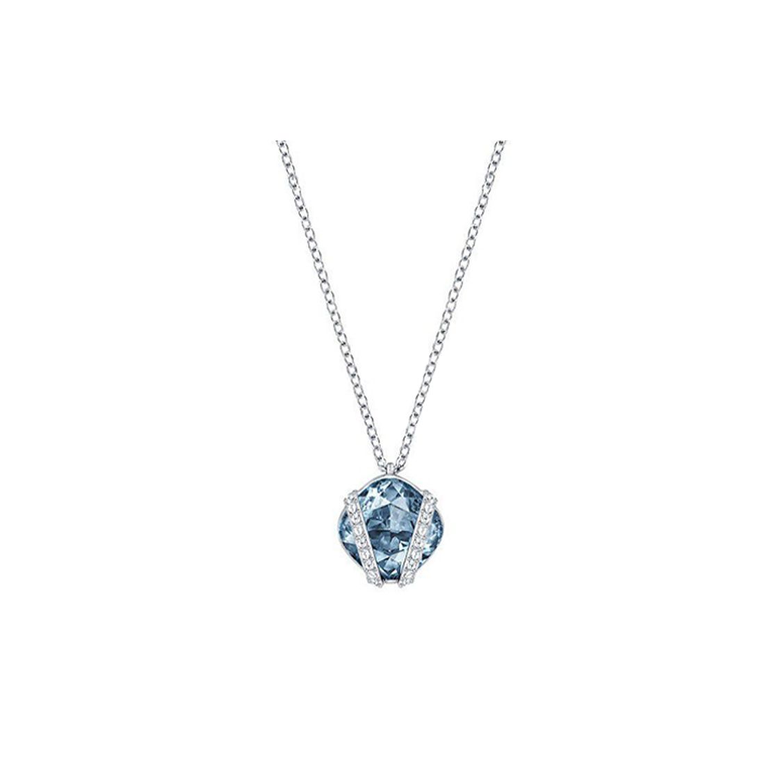 

Swarovski China Exclusive Collection Fashion Light Luxury Ocean Star Blue Square Crystal Clavicle Metal Necklace Women necklace Silver 5255502 Box+Shopping Bag (Random Color)