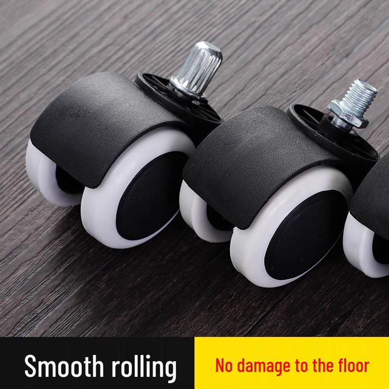 Silent Office Chair Swivel Casters - Universal Rollers & Accessories