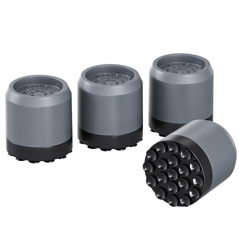 Universal Washing Machine Anti Vibration Foot Pad Set - Silent Noise Reduction and Anti Slip Height Increasing Stabilizer Base