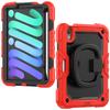 For iPad Mini 7 6 2025, Military Grade Shockproof Silicone Cover with 360 Folding Handle Grip + Handle Shoulder Strap