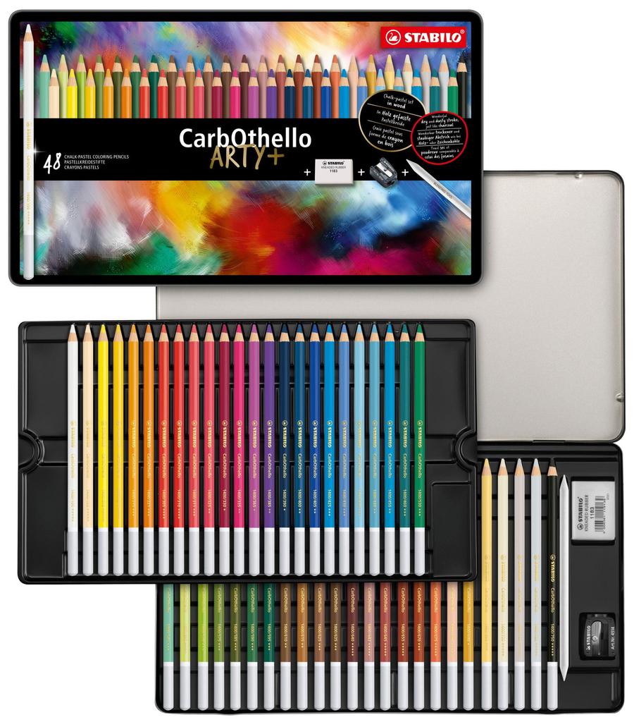 STABILO Watercolor Curve Pencils, Otero, 48-Color Set, 1448-6
