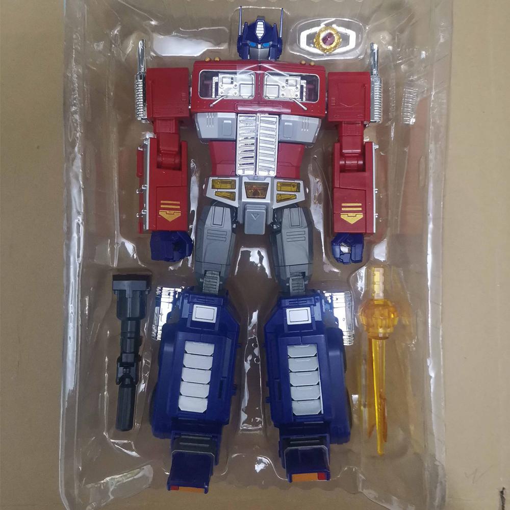 

Transformation Playthings Optimus MPP10 XP10 YOUHU WJ Black Apple Trailer G1 Flat Head Column OP Commander Deformation Robot Car Model