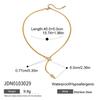 Hot Selling Jewellery Unique Snake Accessories Stainless Steel Luxury Zircon Jewelry 18K Gold Plated Stackable Dainty Necklace