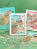 City Puzzle Set: 108-Piece DIY Educational Toy with Photo Frame for Kids 6+ - Beijing Theme