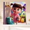 2026 Nowy Disney Potwory i Spółka Urocza Dziewczynka Haft Diamentowy Kreskówka Okrągły Obraz Diamentowy Mozaika Puzzle Dżety Dekoracja Domu