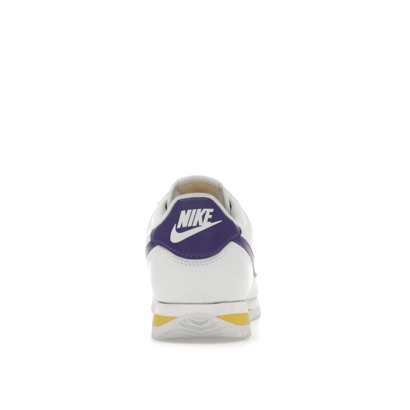 Nike Cortez Leather White Purple Maize Lakers Men's Shoes DM4044-106