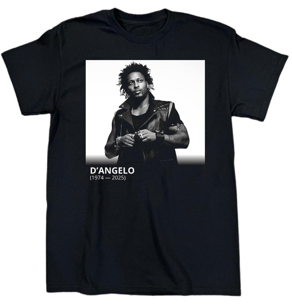 

NEW D#039;Angelo 1974 2025 Memories Cotton Black T Shirt S5XL AG793 Unisex T-Shirt XXXXL