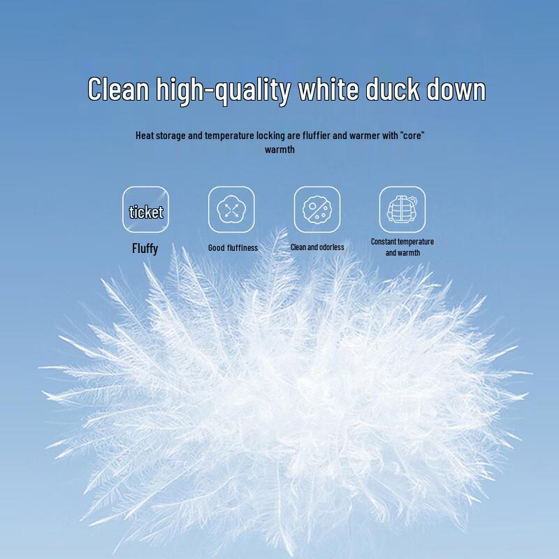 Qiushui Yiren Women's Fashion Big Lapel 90% White Duck Down Winter Puffer Coat