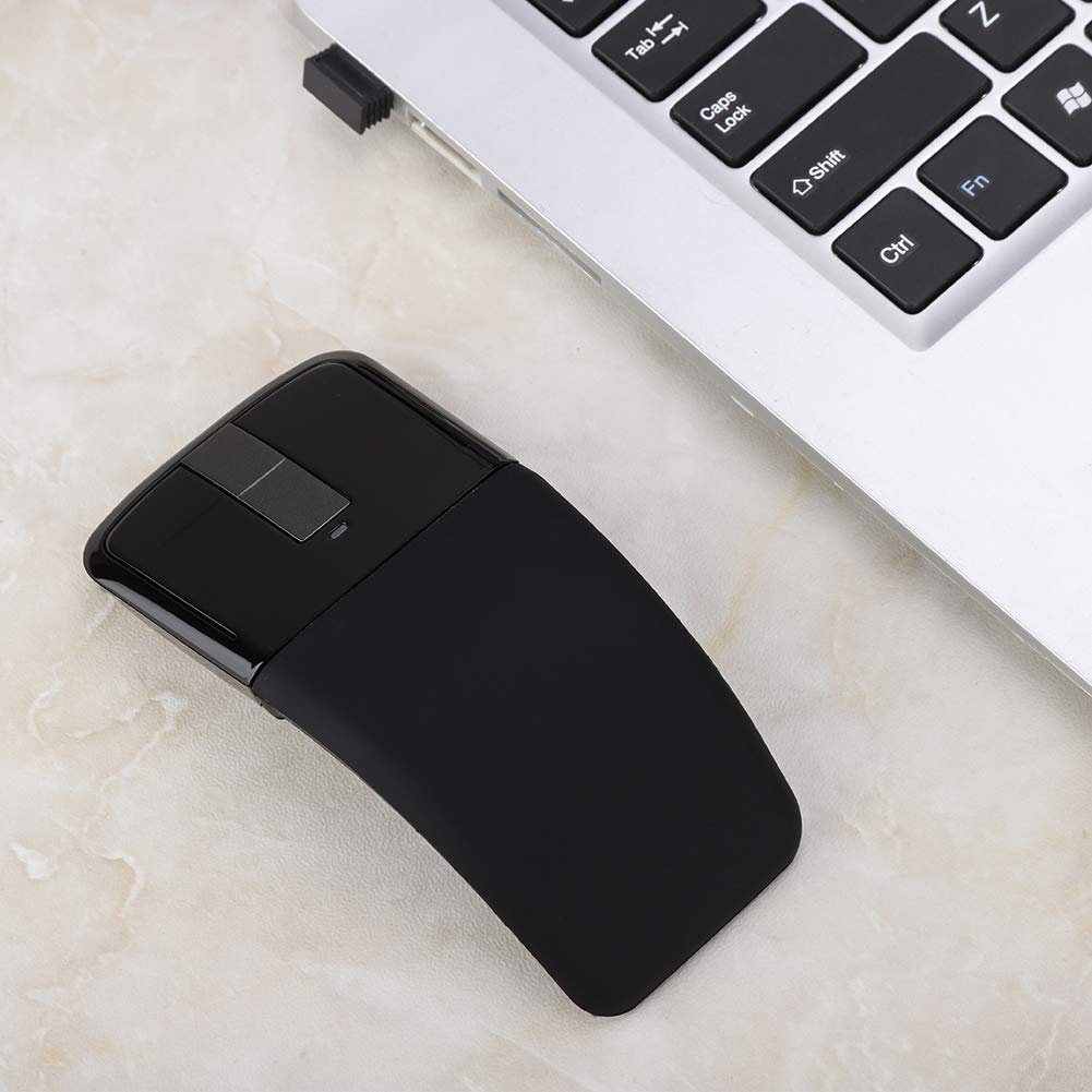 Bluetooth Wireless Foldable Arc Wireless Touch Thin Portable Foldable Optical Mouse Receiver for and Phones Mouse, Mouse, Notebooks, Laptops, Tablets,