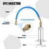 Auto-A/C-Ölfarbstoff-Injektor mit Low-Side-Schnellkupplungsadapter 1/4 SAE Manuelle Öler-Injektion 30 ml Klimaanlagen-Reparaturwerkzeuge