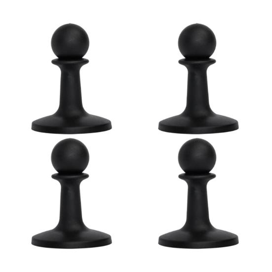 4 Peças Cobertura de Ponta de Haste de Lona Proteções contra Raios Tampa Acessórios Protetores de Isolamento de Ponta de Haste de Suporte para Acampamento Caminhada Toldo Tenda Abrigo