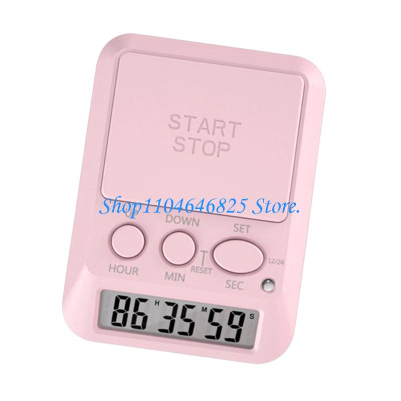 Plastic Digital Counts Up Down Timer with Lock Function 3 Volumes Levels High Visible LCD Screen for Home Workplace2