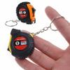 PULABO Durable Pull-Out Ruler Tape Measure Keychain Mini Pocket Size Metric 1m, Easy to Use and Effortless