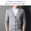 Business Knit Cardigan for EMY-li Men's Fall/Winter (Camel, XL)