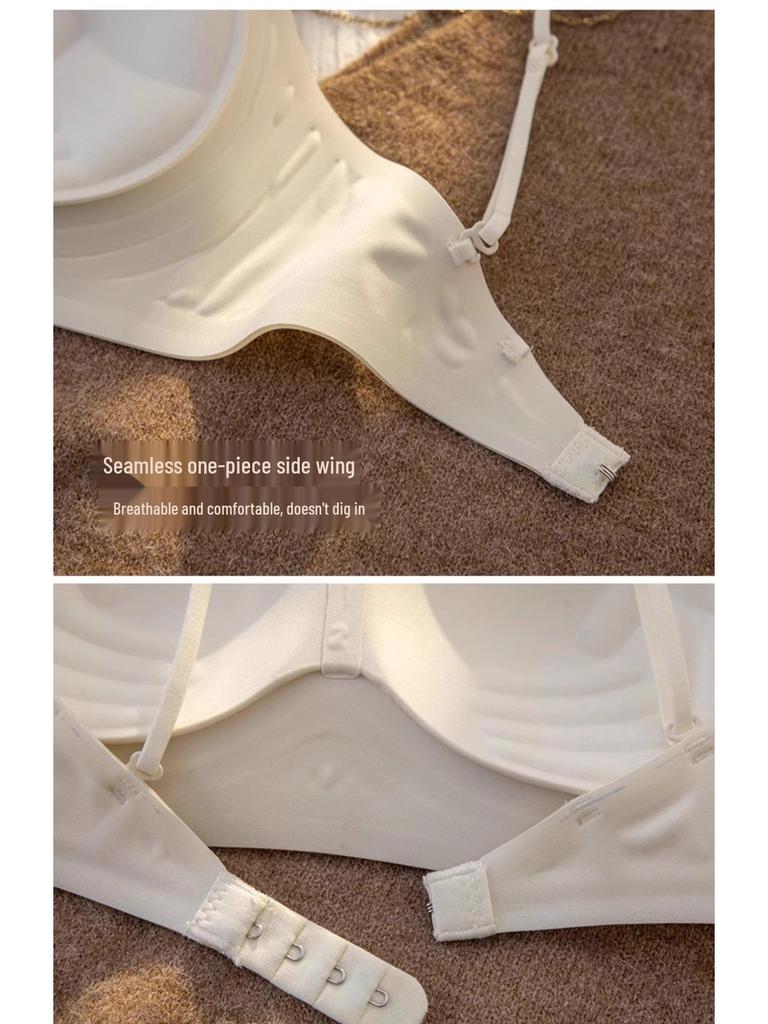 Seamless Push-Up Bra: Backless, Wireless, Small Chest Support, Fine Straps