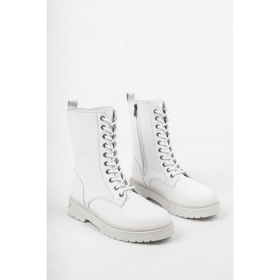 Women's Genuine Leather Thick Outsole Winter Boots