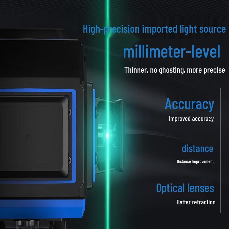 YAGU High-Precision Infrared Laser Level CN plug (adapter included)