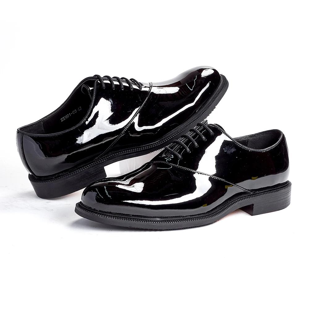 Fashion 2025 Men's Pointed Toe Oxford Shoes Luxury Genuine Leather Dress Shoes Black Wedding Gentleman Office Shoes