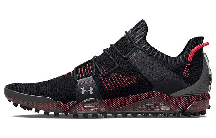 Мужские бесшиповые гольф-ботинки Under Armour Hovr Tour Wide Черный Красный 3025744-001 44.5