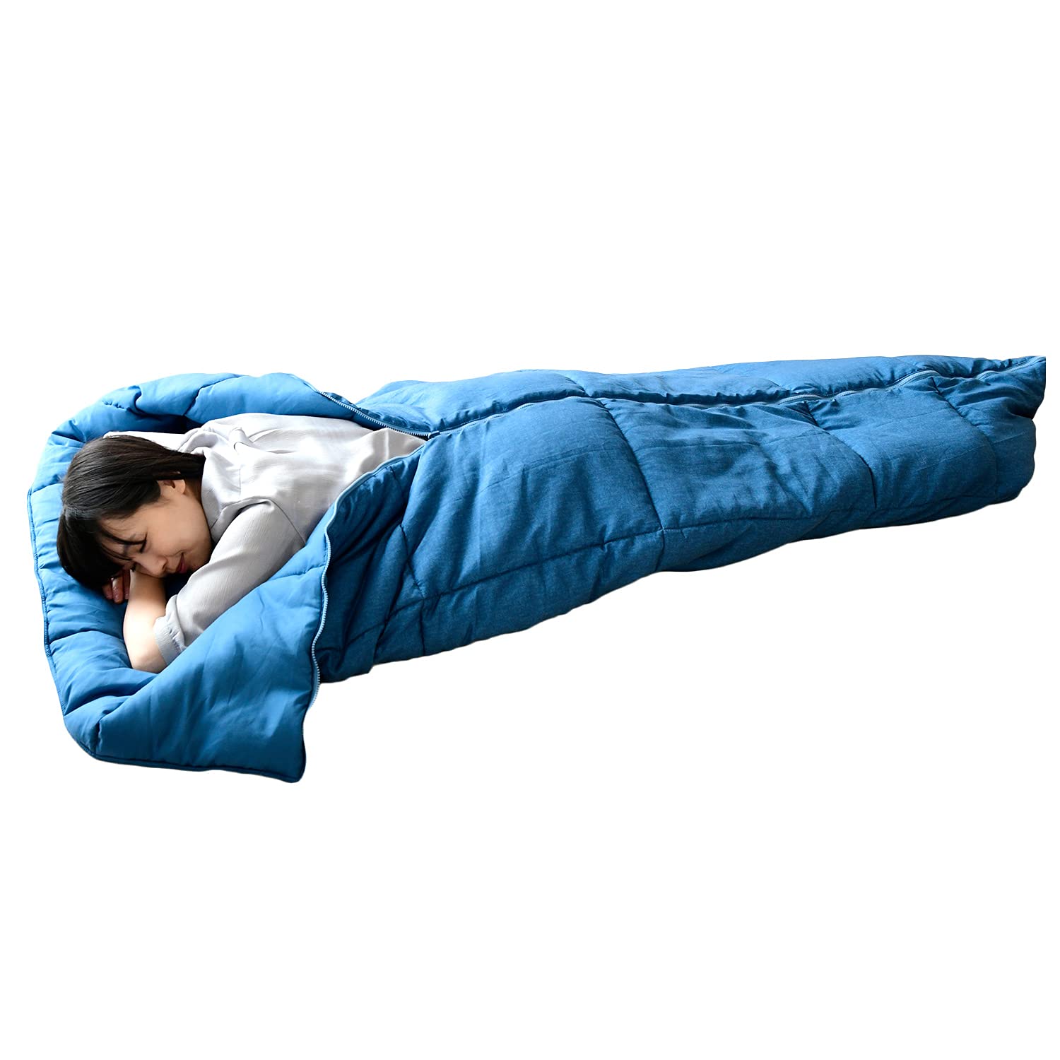 

Yamazen Washable Shelf Blanket Sleeping SBN-3W(NVM) 3-Way (Cushion, Quilt, Bag)