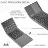 Wireless Keyboard Folding Pocket Size Keypad with Touchpad For Tablets Pad For 40Hrs Long Battery Service For Tablet PC