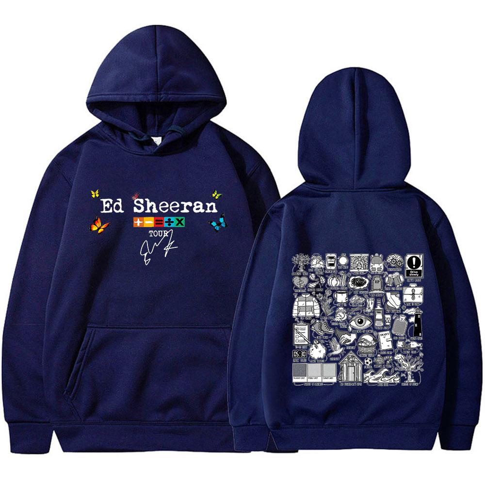 Ed Sheeran Autumn Variations Tour Hoodies Harajuku Hip Hop Vintage Pullover Men Women Long Sleeve Oversized Sweatshirt Fans Gift
