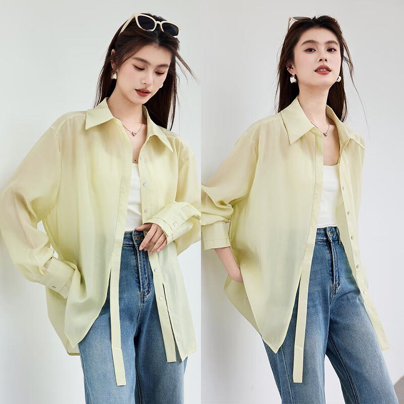 VICTORIA&VERA Women's Lyocell Cooling Long Sleeve Blouse
