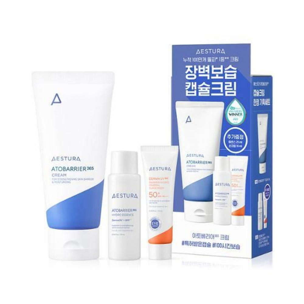 

Aestura Atobarrier 365 Cream 80ml Planning +Hydro Essence 25ml + Неорганический солнцезащитный крем 10ml Present 2305