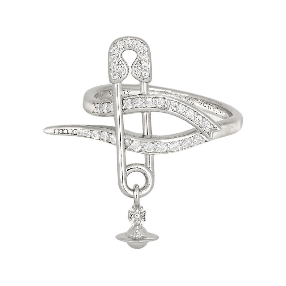

Кільце Vivienne Westwood Lilith Saturn з обмотаною стрічкою та кристалами кубічного цирконію, унісекс, срібло 6404018M-01P102 Basic Packaging-Dust Bag+Box,S