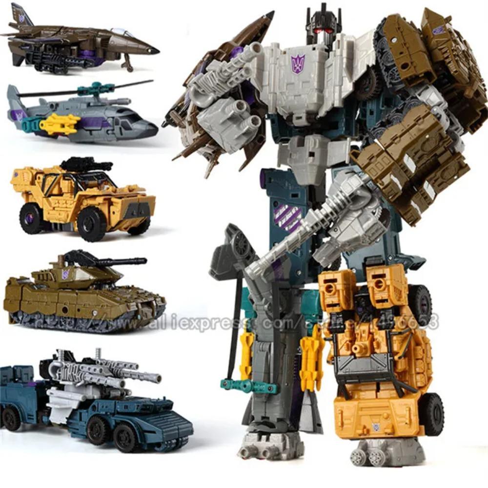 Haizhixing Cool Transformation Robot Car Toys Boys Anime Devastator Aircraft Tank Engineering Military model KO GT2 Kids Toy